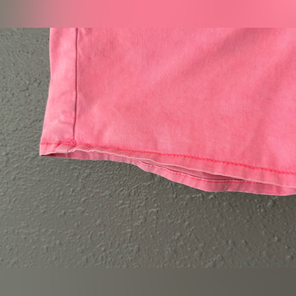 Women's American Eagle Bright Pink Midi Stretch Shorts - Size 2 - Picture 7 of 14